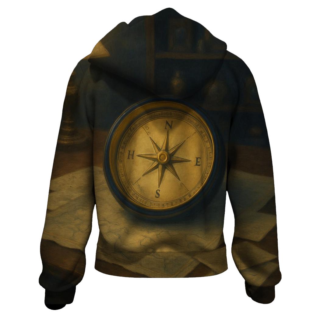 The Heart Compass zip-up hoodies
