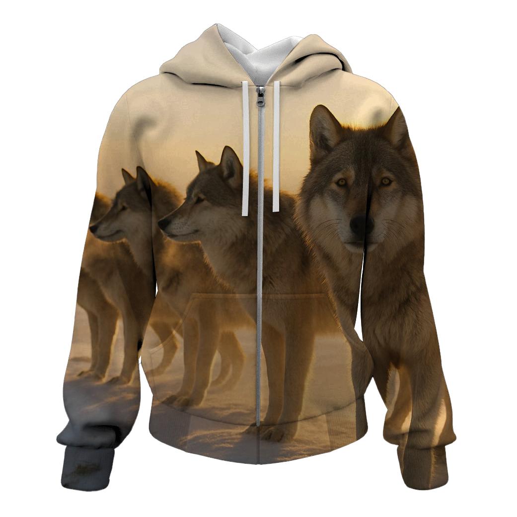 Northern Pack At Dawn hoodie designs