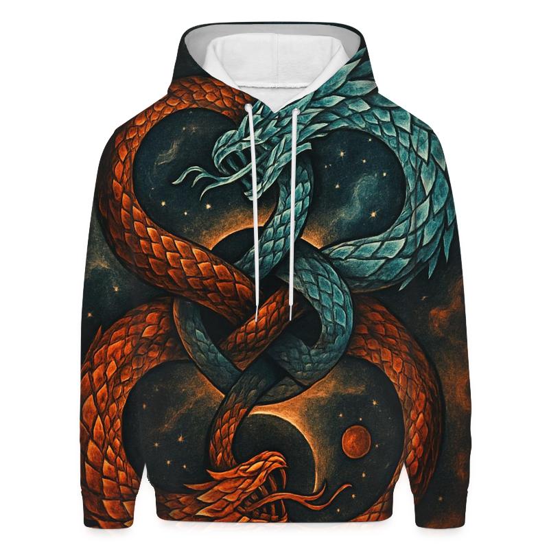 Binary Ouroboros Twin Souls hoodie designs