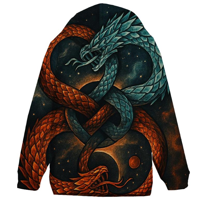 Binary Ouroboros Twin Souls hoodie designs