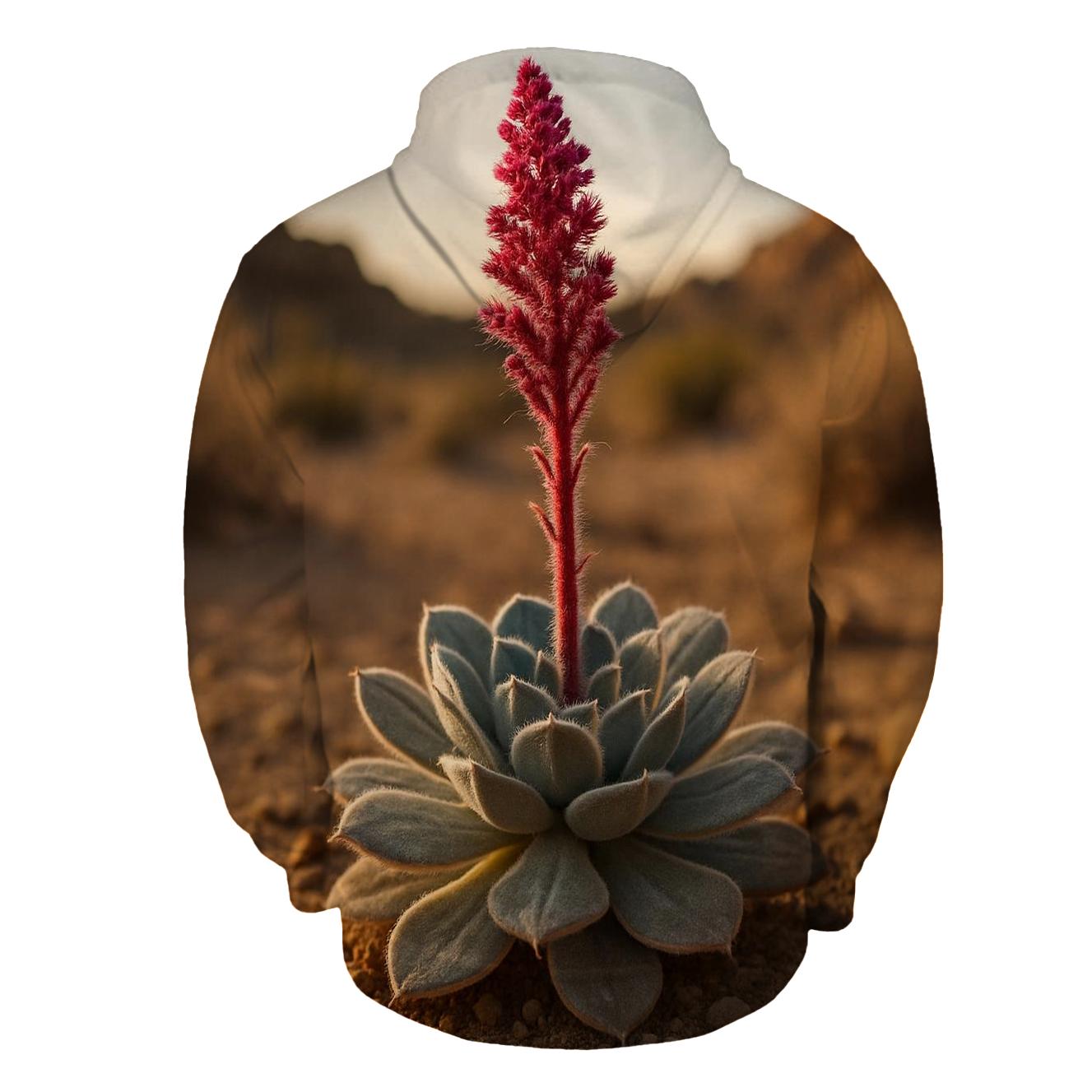 Desert Succulent Bloom At Golden Hour hoodies fashion