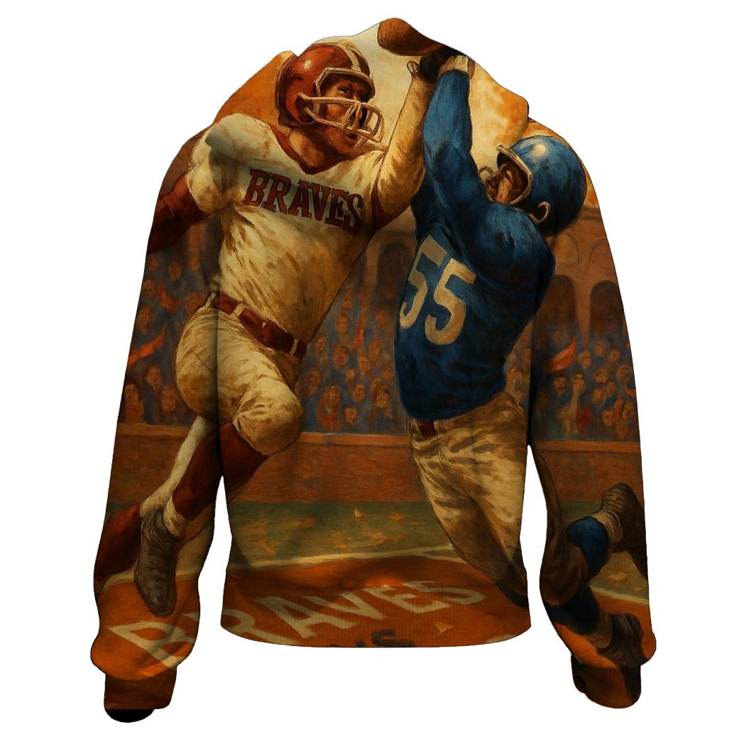 Autumn Gridiron Duel lightweight hoodies