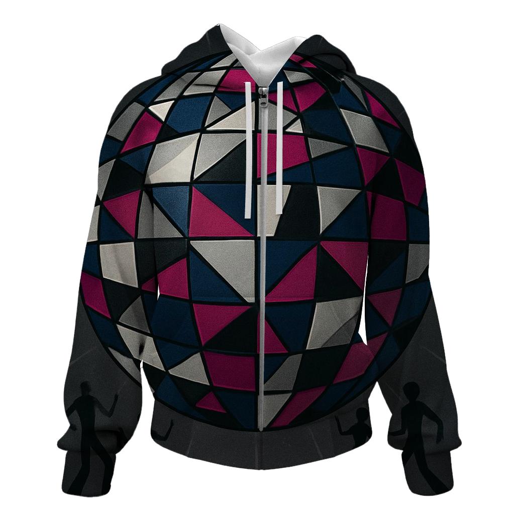 Disco Mirror Mosaic designer hoodies