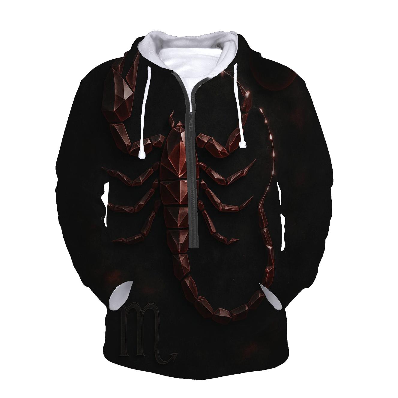 Scorpio Galactic Scorpion Design premium hoodies