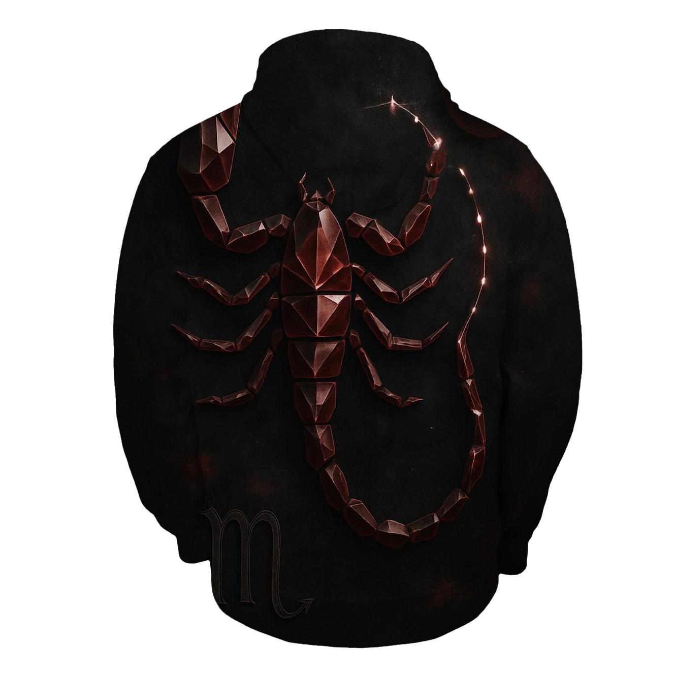 Scorpio Galactic Scorpion Design premium hoodies