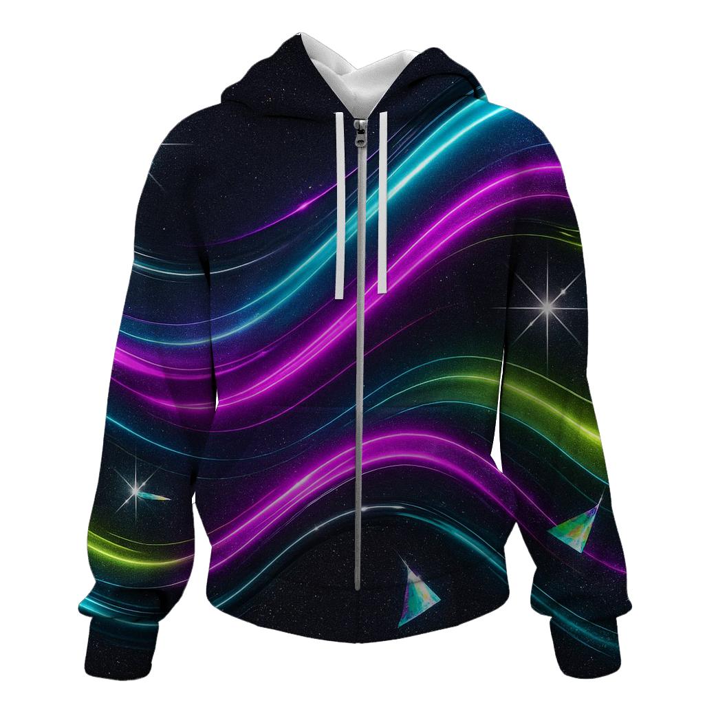 Electric Neon Aurora hoodie designs