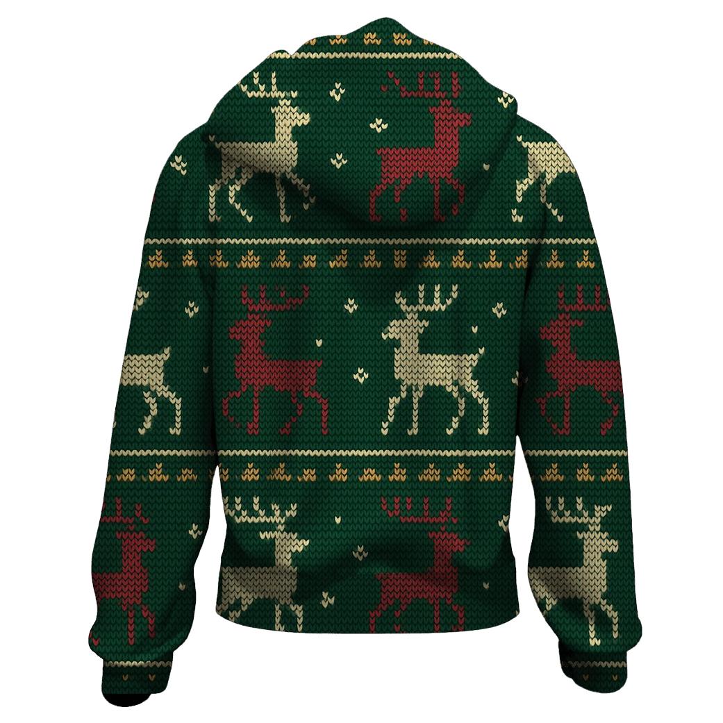 Reindeer Ribbon Carousel Design hoodie designs