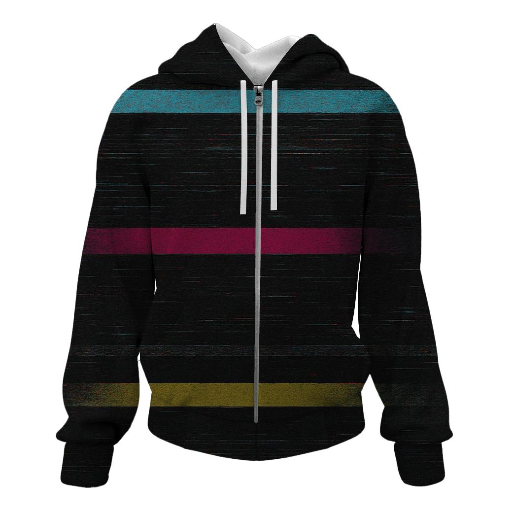 VHS Static Stripes hoodie styles