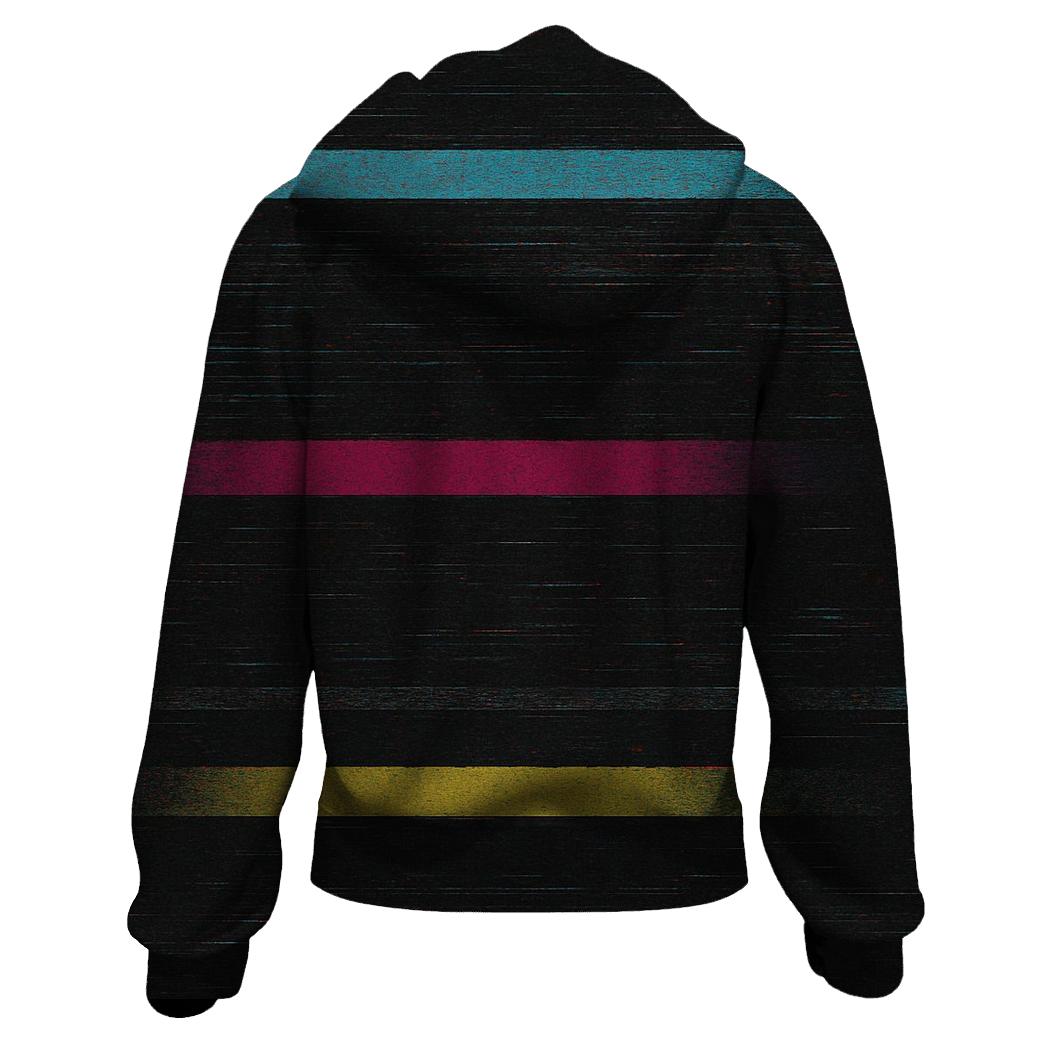 VHS Static Stripes hoodie styles