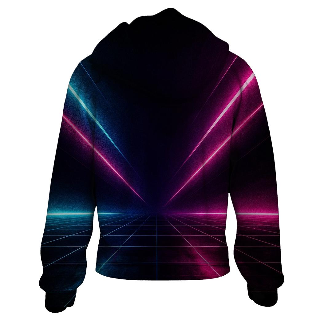 Neon Grid Surge premium hoodies