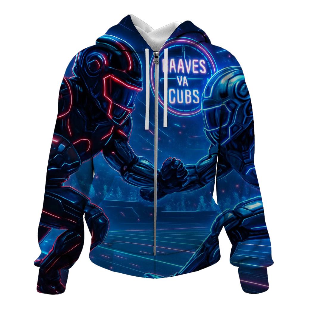 Neon Night Blitz designer hoodies