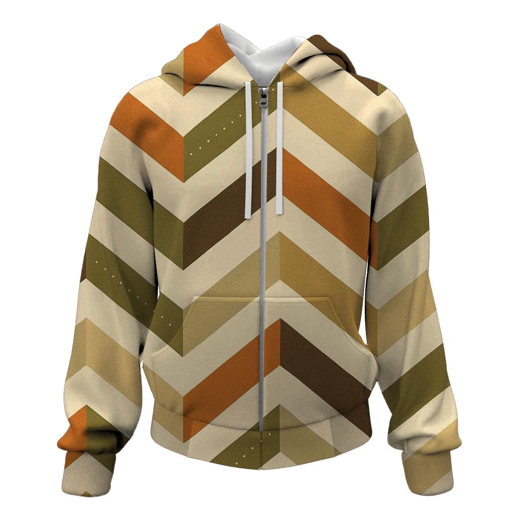 Earth Tone Chevron custom hoodies
