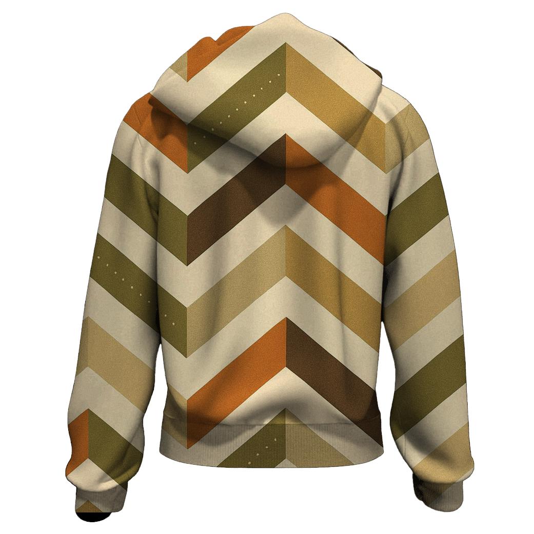Earth Tone Chevron custom hoodies
