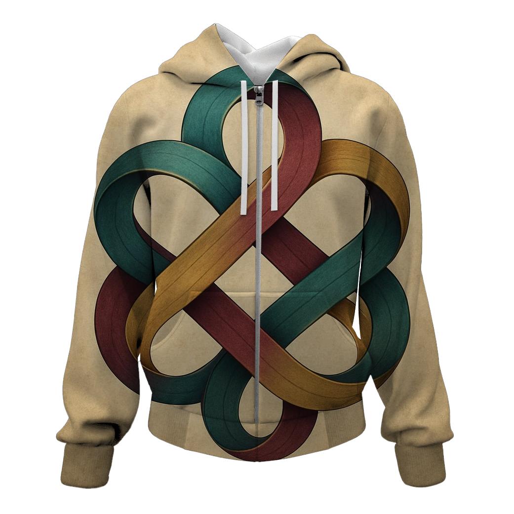 Infinite Knot graphic hoodies