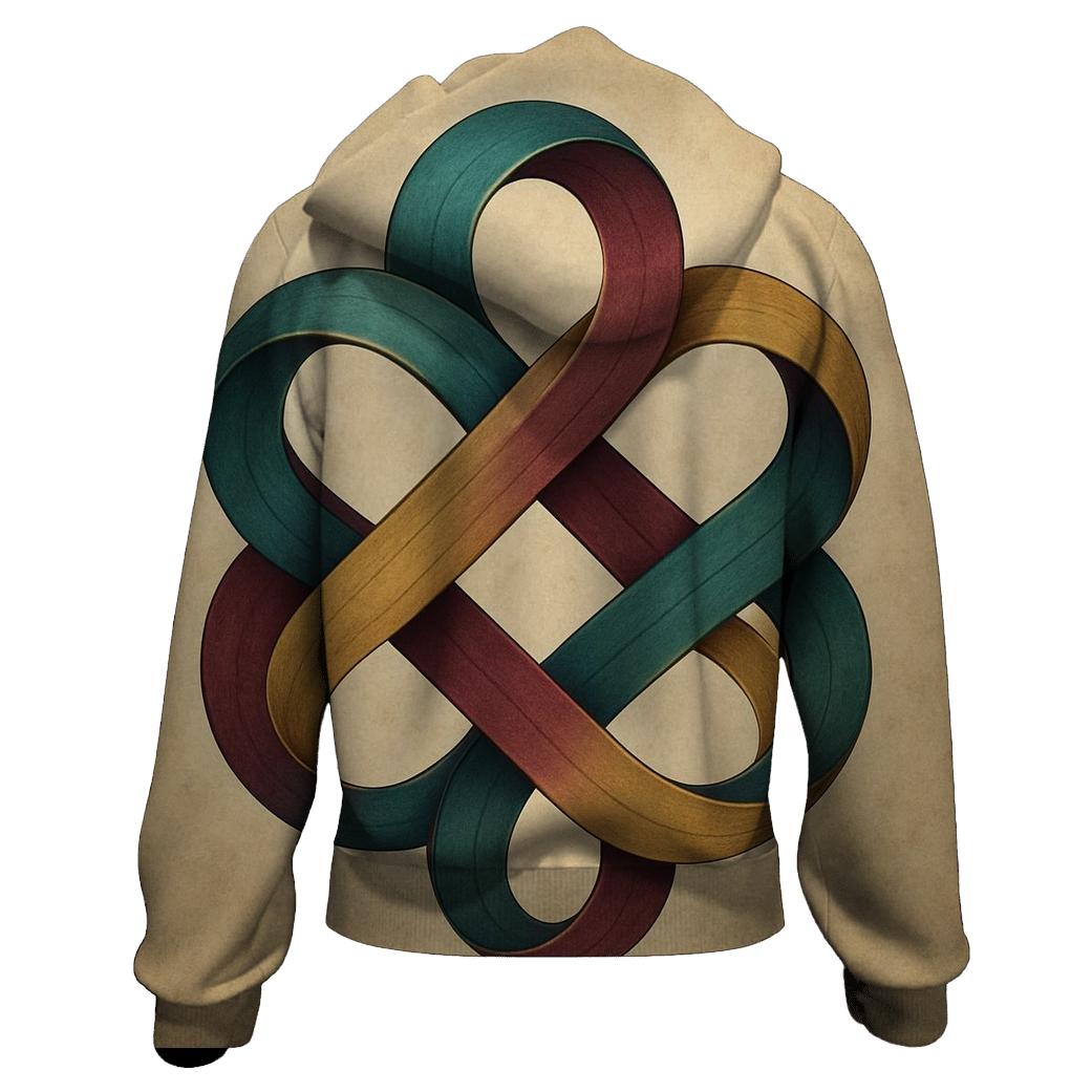 Infinite Knot graphic hoodies