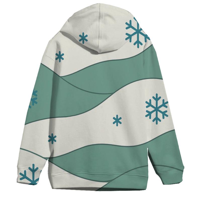 Snow Drift Waves pullover hoodies