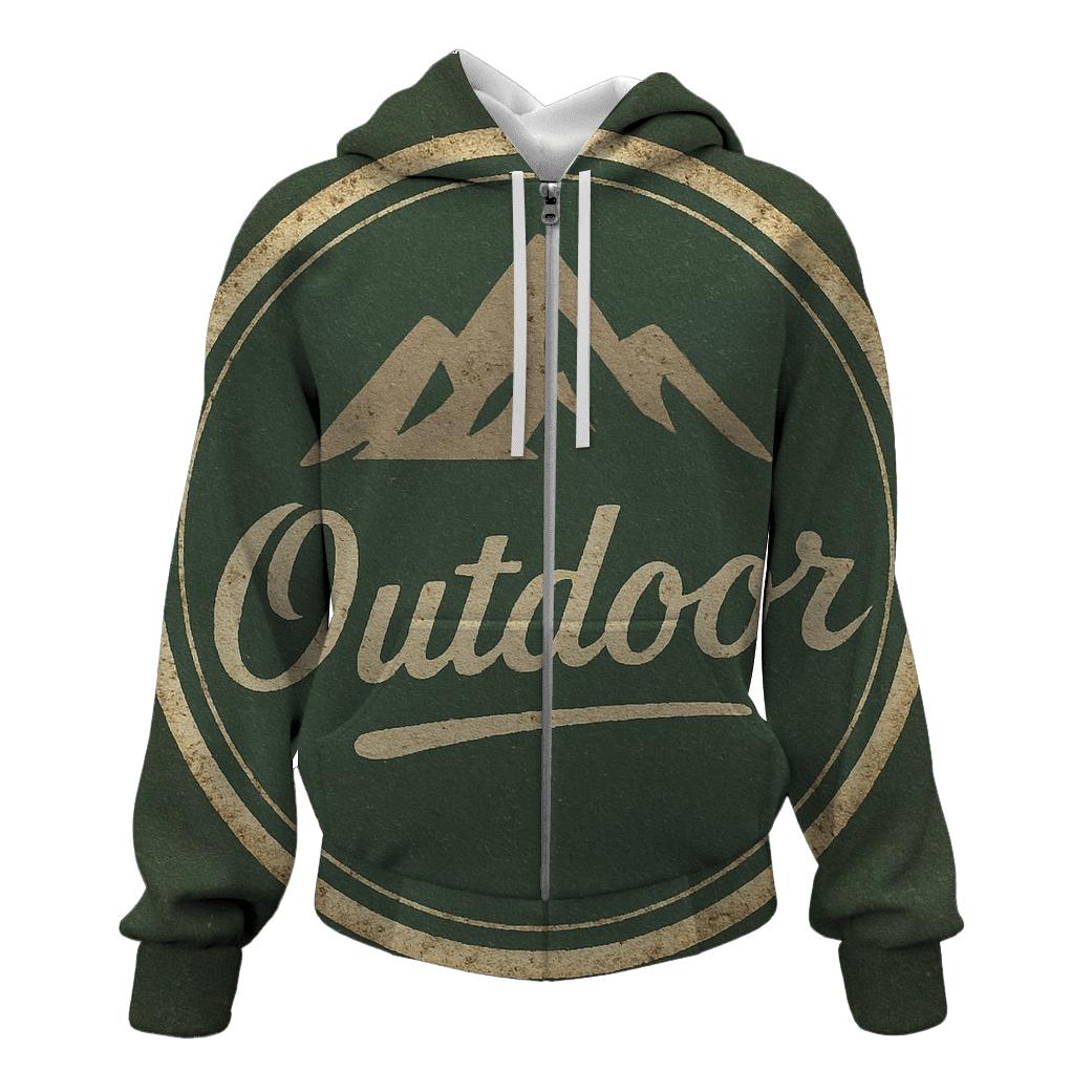 Weathered Mountain Lodge Badge hoodie trends