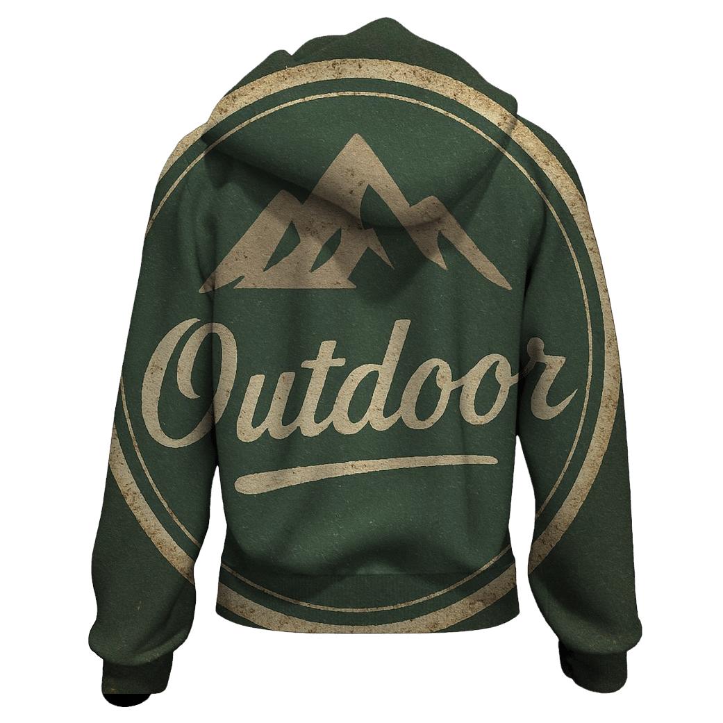 Weathered Mountain Lodge Badge hoodie trends