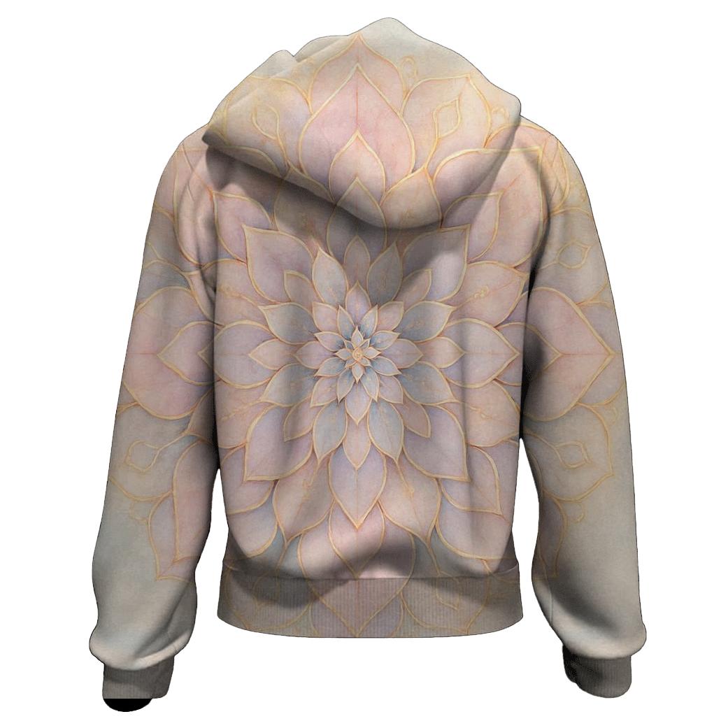Lotus Harmony embroidered hoodies
