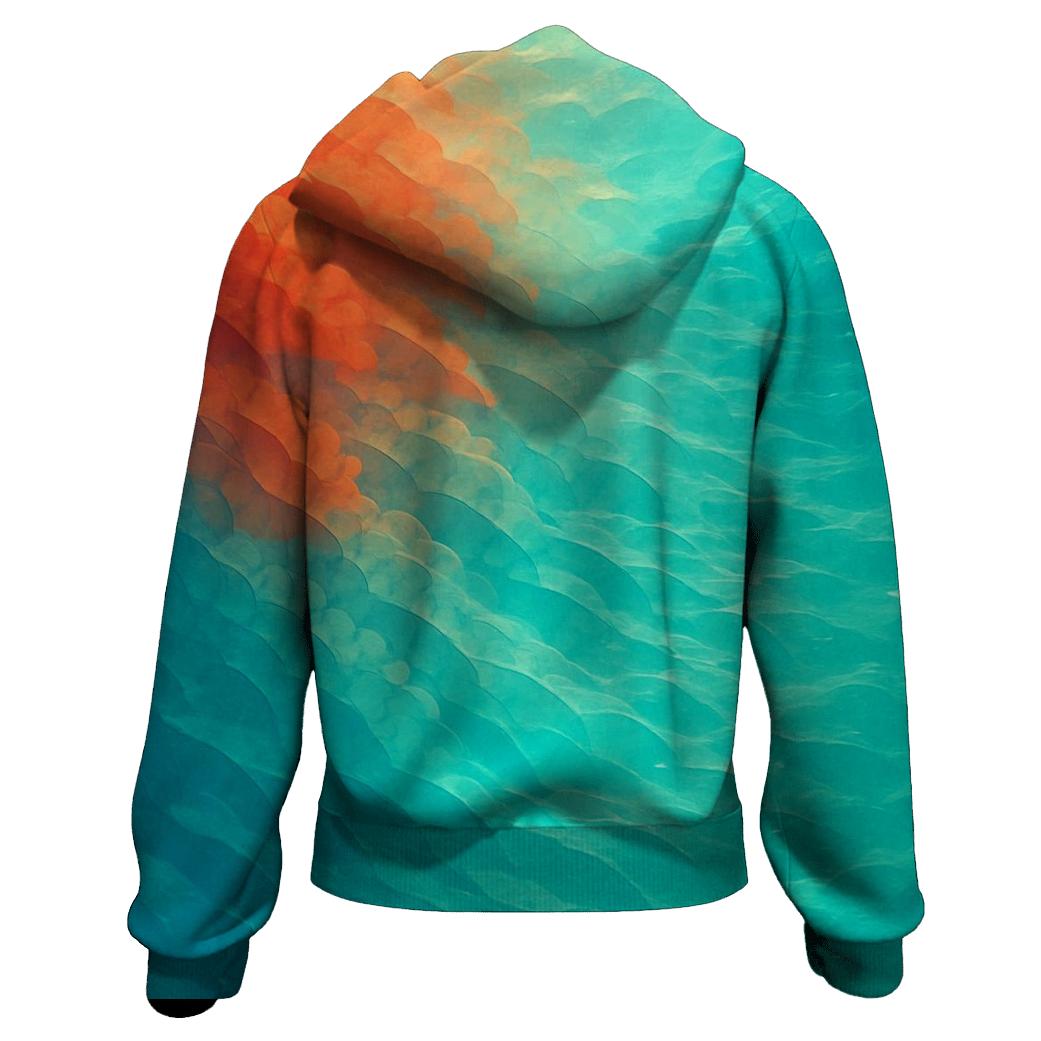 Coral Reef Wash lightweight hoodies