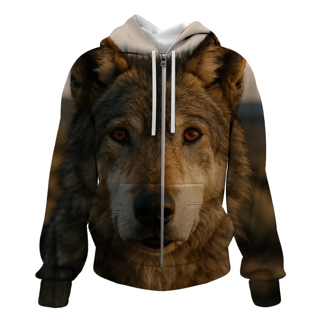 Elder Wolf Portrait Study heavyweight hoodies