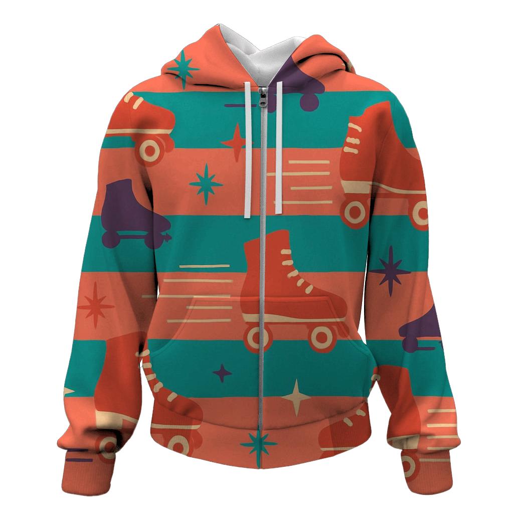 Roller Rink Stripes hoodie trends