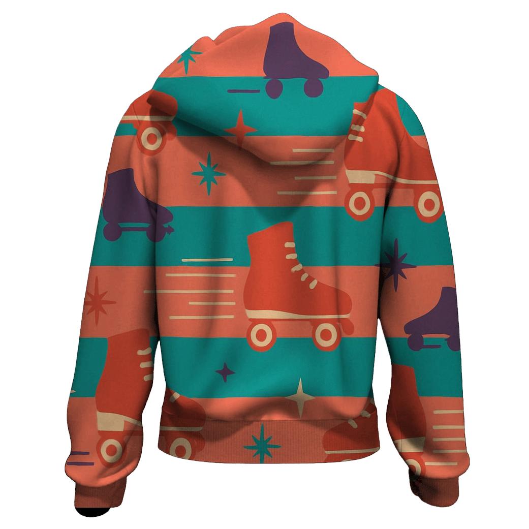 Roller Rink Stripes hoodie trends