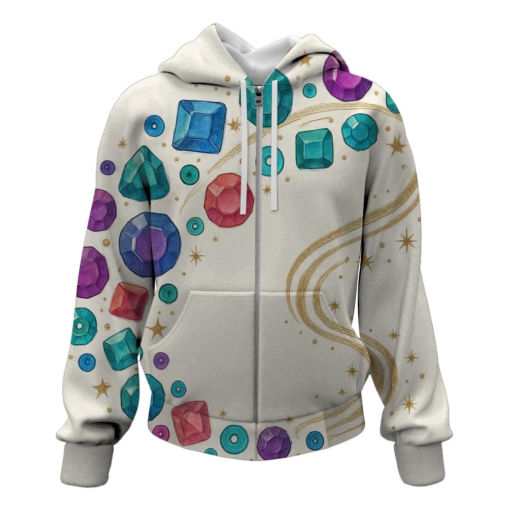 Gem Constellation Trail graphic hoodies