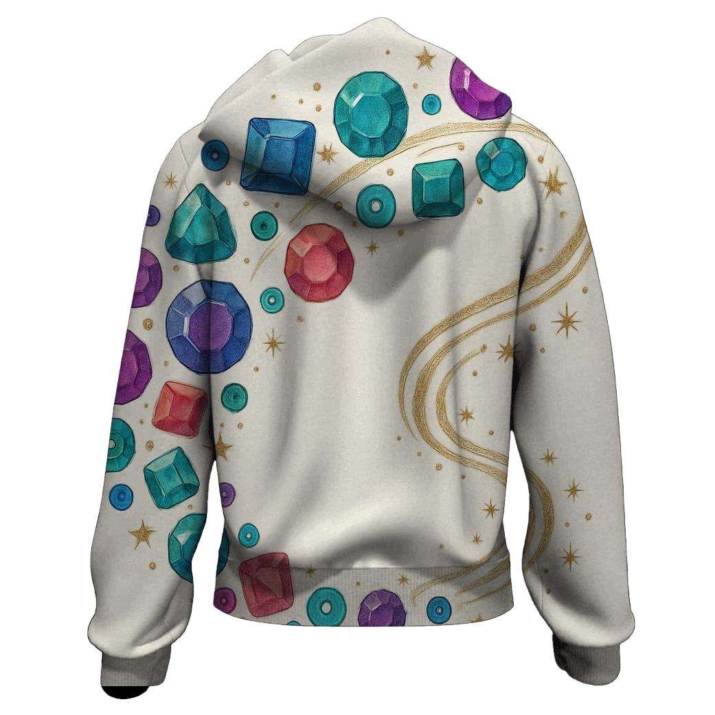 Gem Constellation Trail graphic hoodies