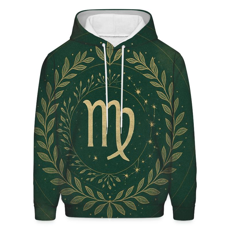Celestial Virgo Earth Mandala graphic hoodies