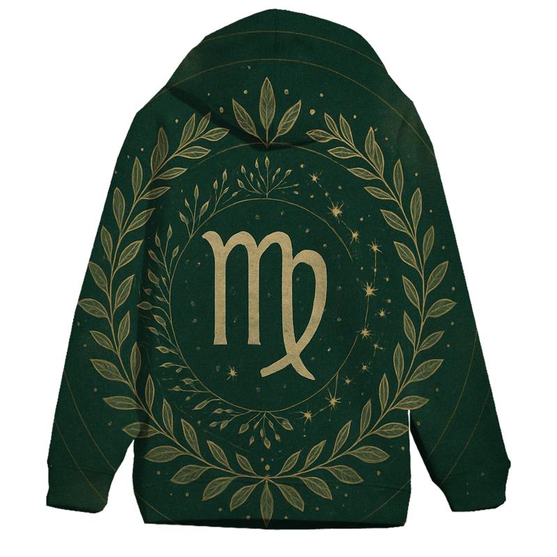 Celestial Virgo Earth Mandala graphic hoodies