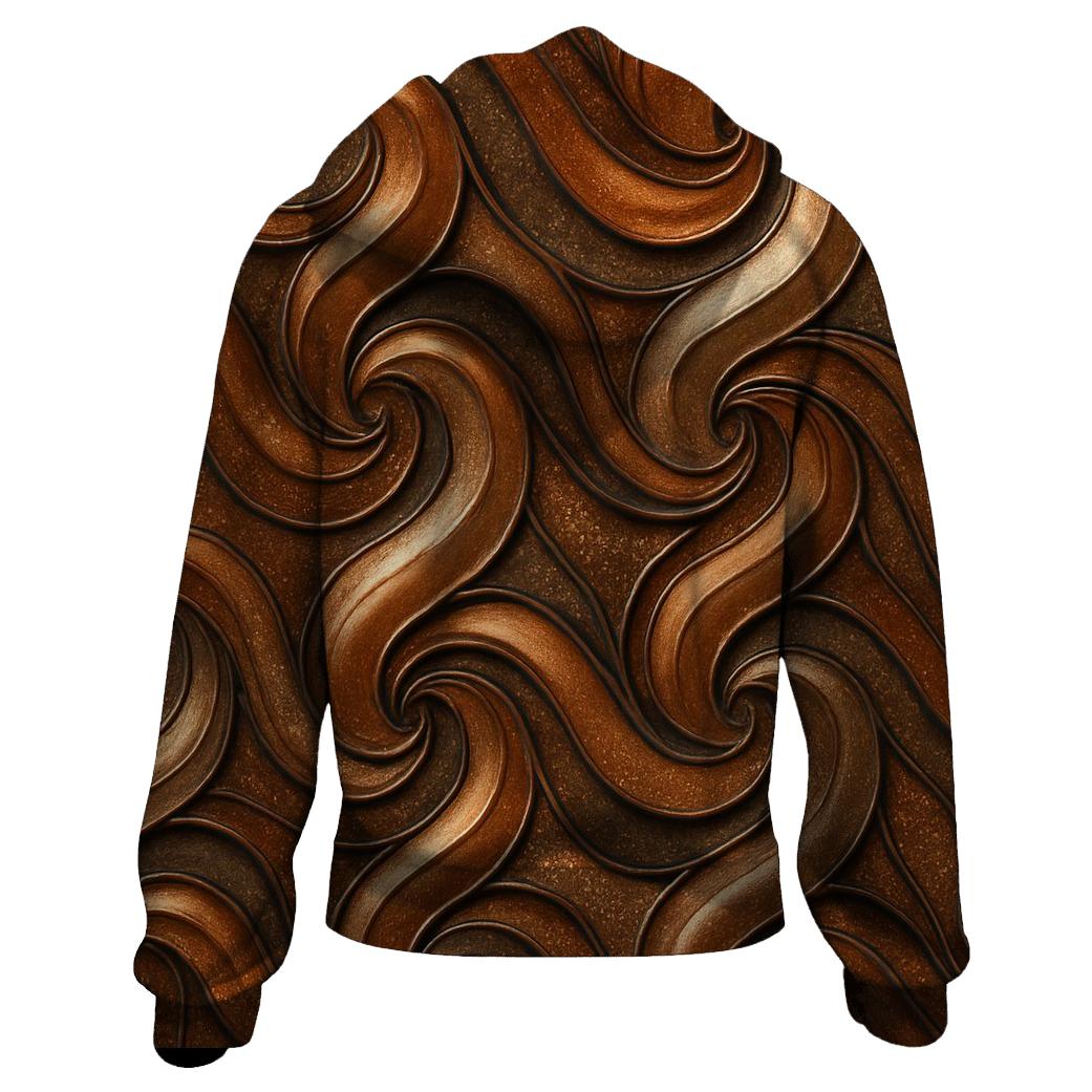 Copper Ripple Lattice designer hoodies