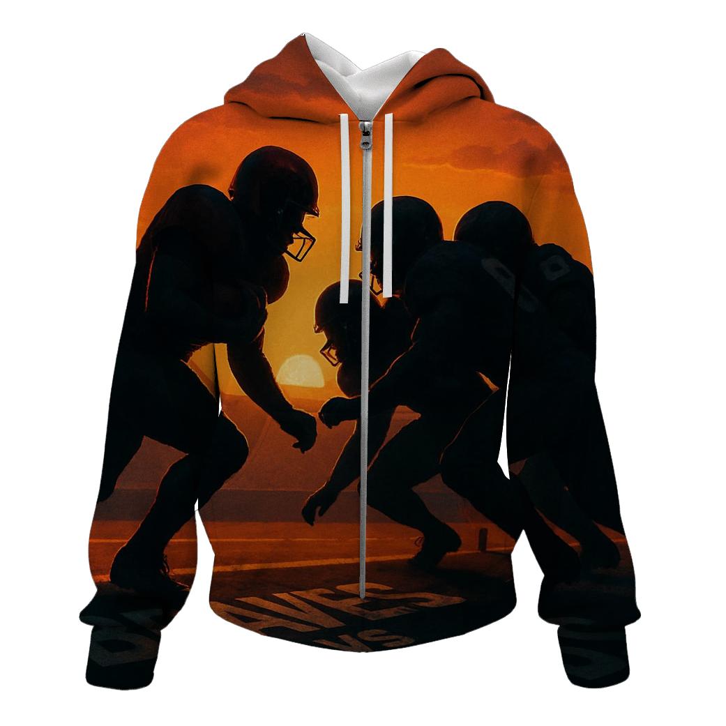 Sunset Goal Line Standoff pullover hoodies