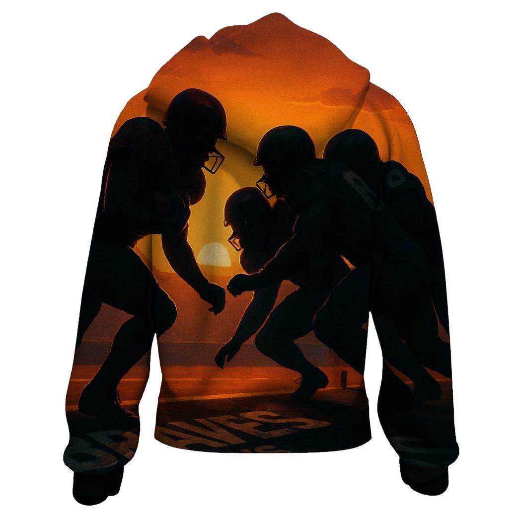 Sunset Goal Line Standoff pullover hoodies