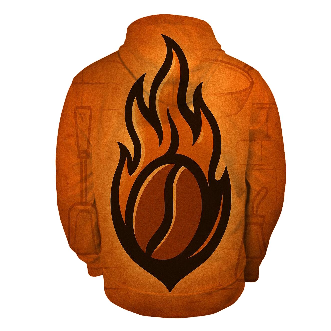 Roast Flame Emblem printed hoodies