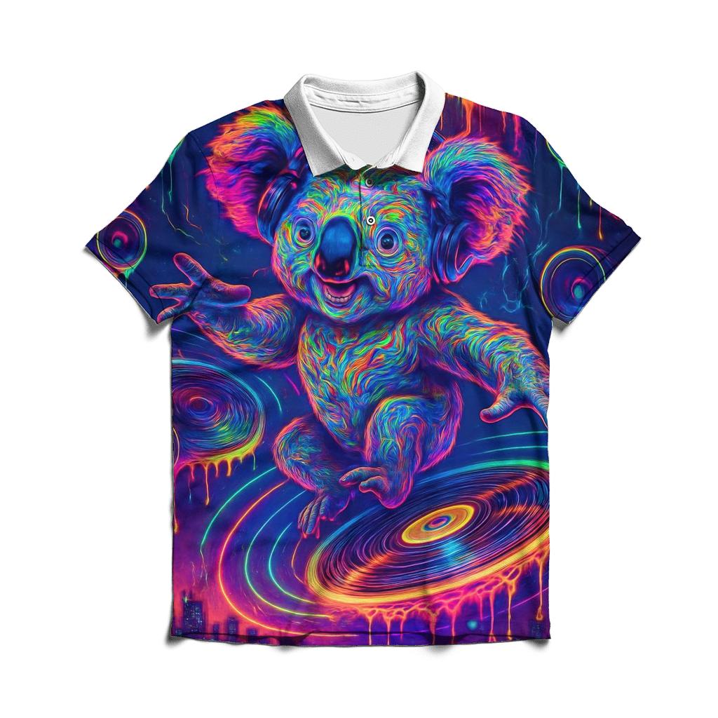 Neon Koala Conductor custom polo shirts