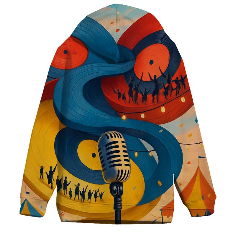 Vinyl Spiral Festival designer hoodies