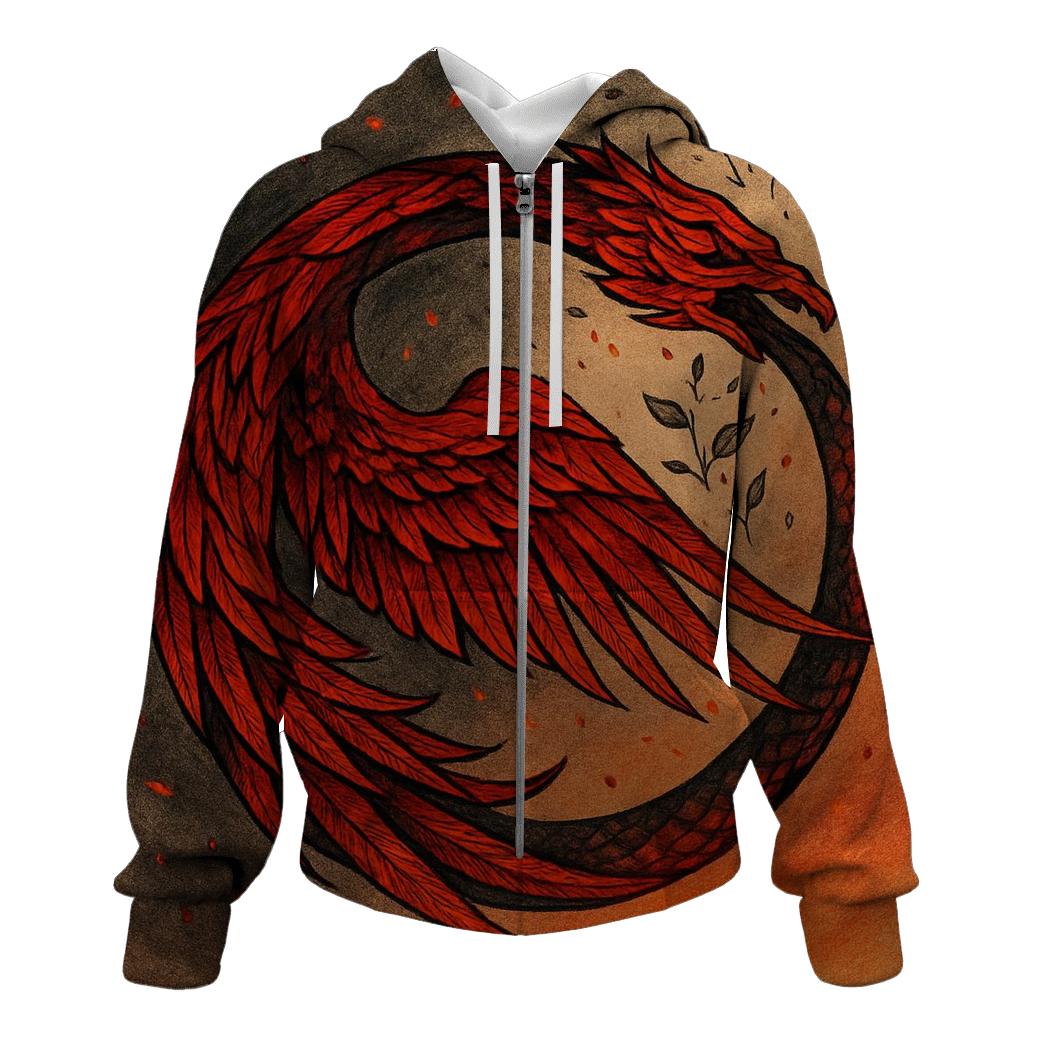 Phoenix Ouroboros Of Renewal designer hoodies