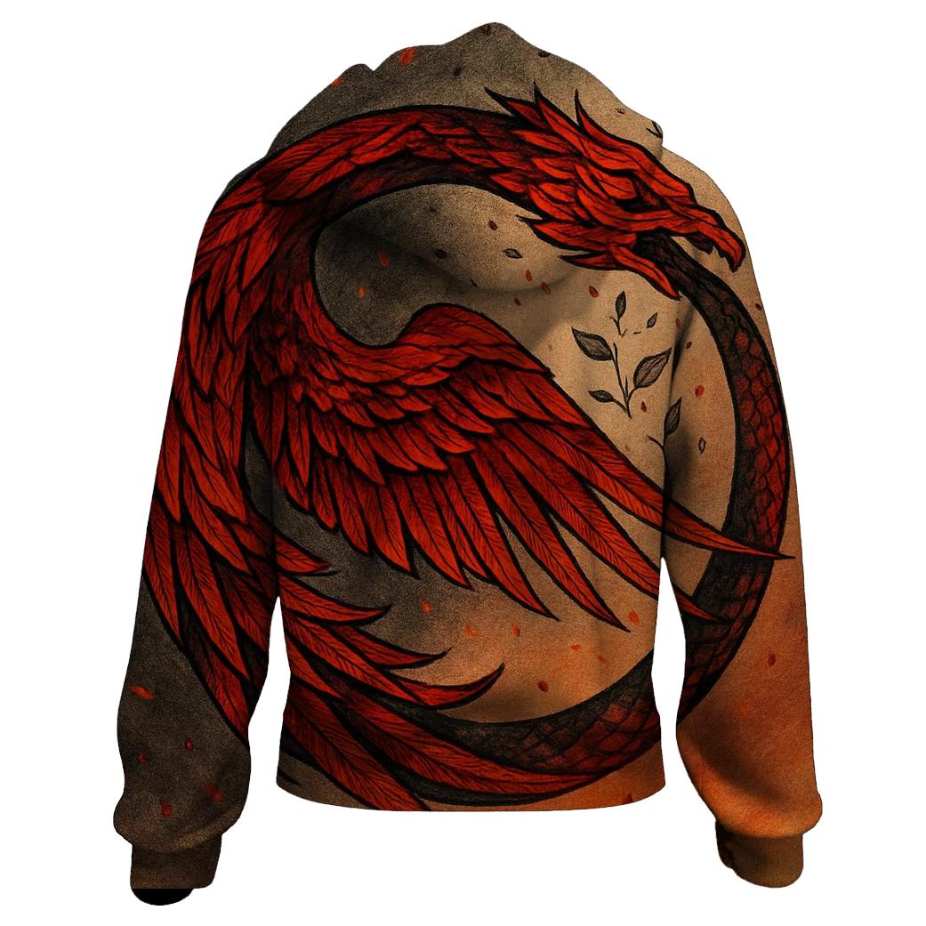 Phoenix Ouroboros Of Renewal designer hoodies