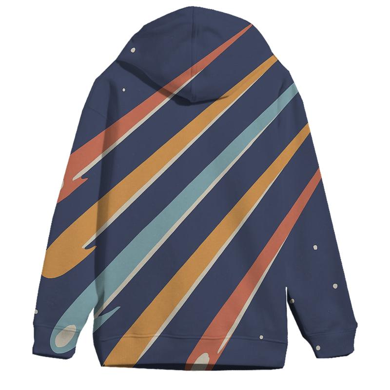 Comet Fan Overprint lightweight hoodies