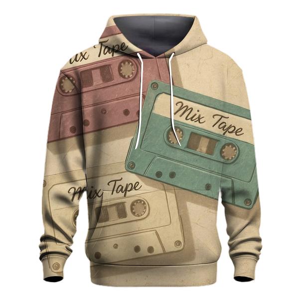 Faded Cassette Tape Collage hoodies fashion