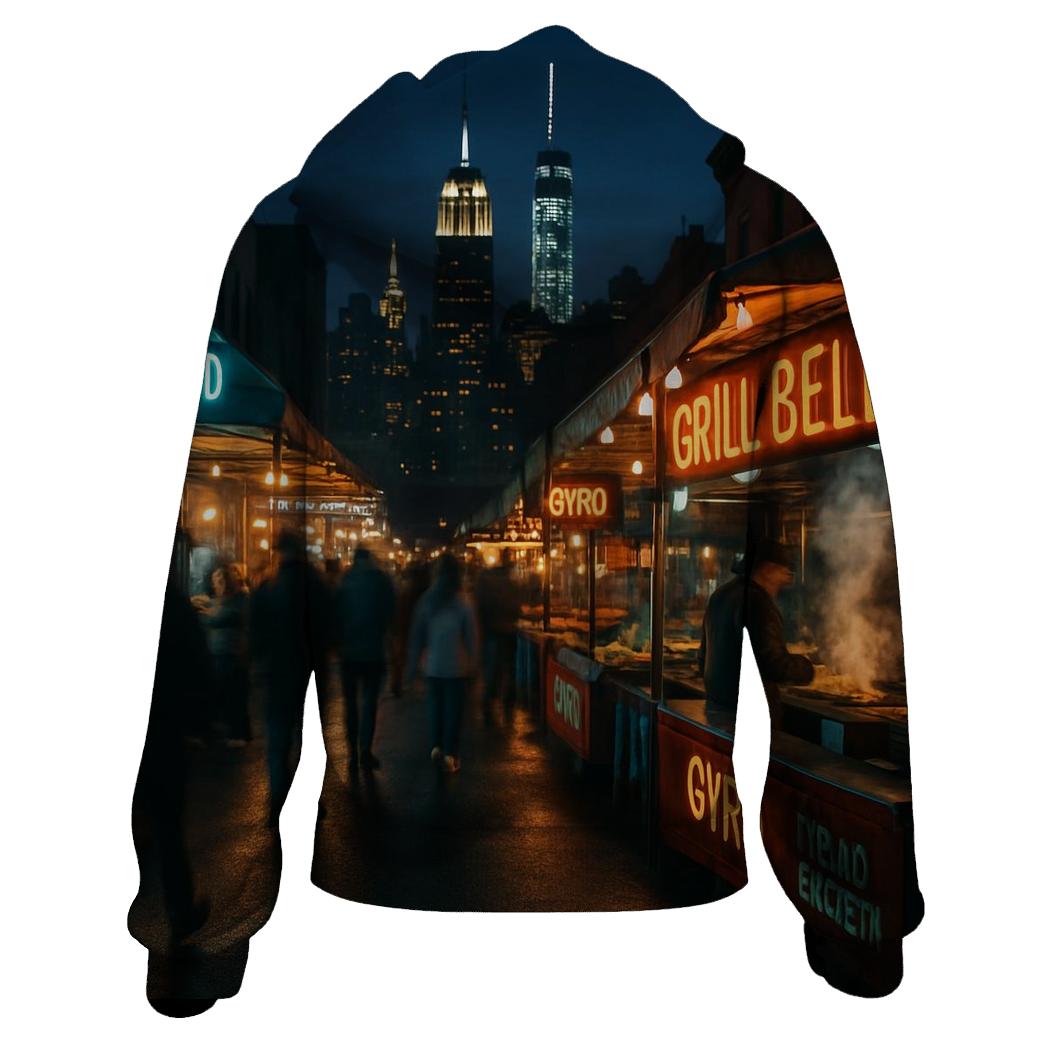 Night Market Alley With Skyline Vista hoodies fashion