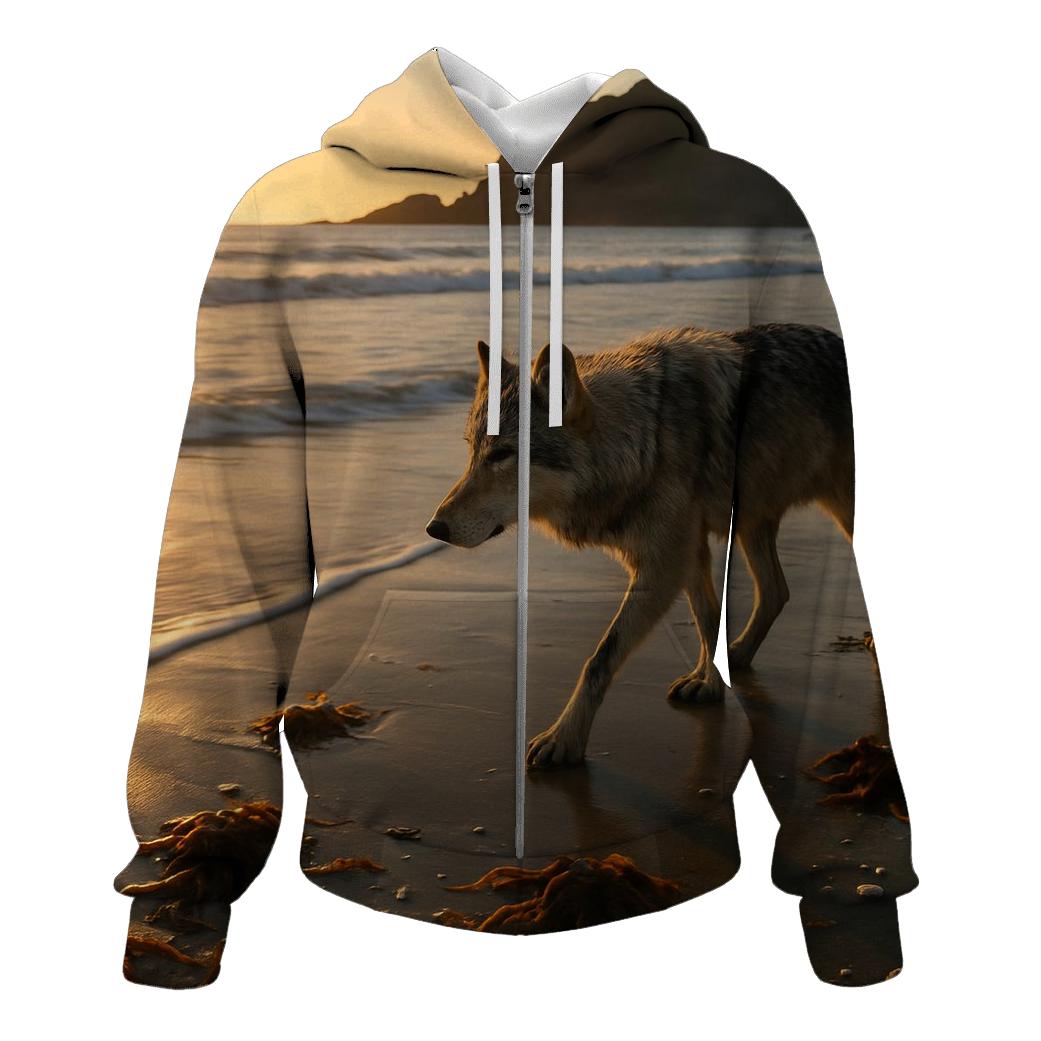 Coastal Wolf At Low Tide hoodie styles