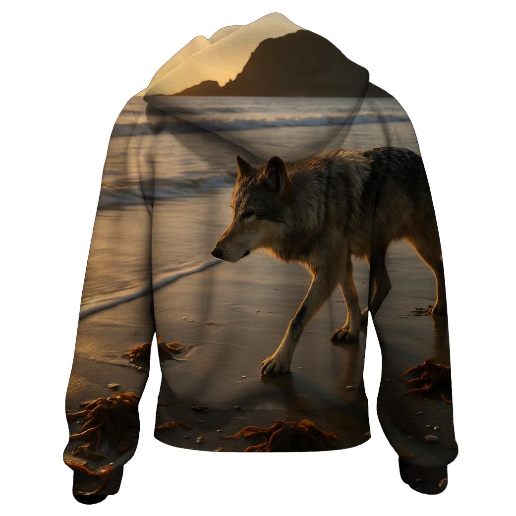 Coastal Wolf At Low Tide hoodie styles