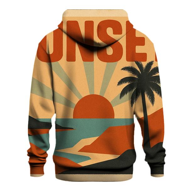 Vintage Travel Poster Sunset pullover hoodies