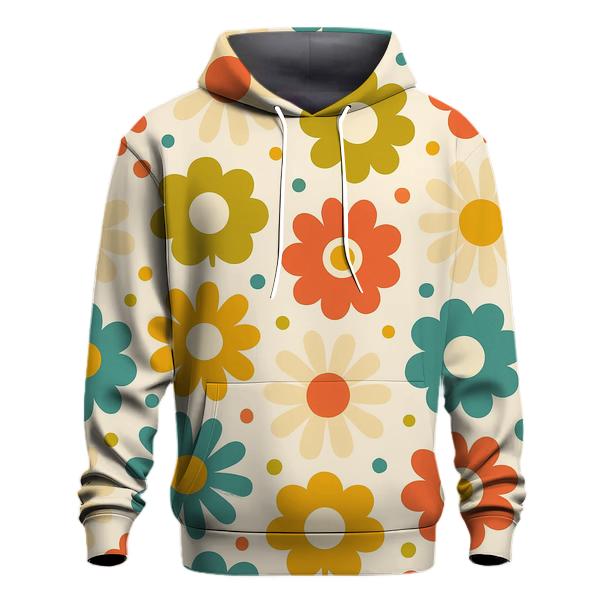 Mod Flower Grid graphic hoodies