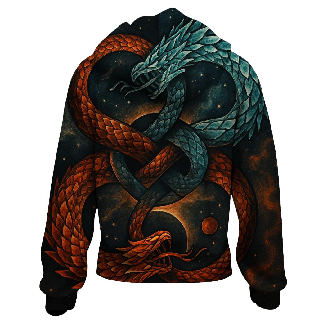 Binary Ouroboros Twin Souls hoodie trends