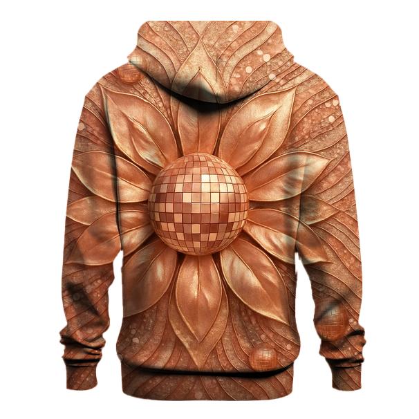 Rose Gold Disco Bloom pullover hoodies