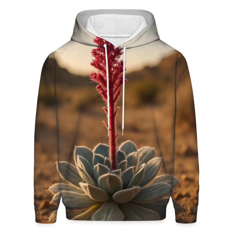 Desert Succulent Bloom At Golden Hour hoodie styles