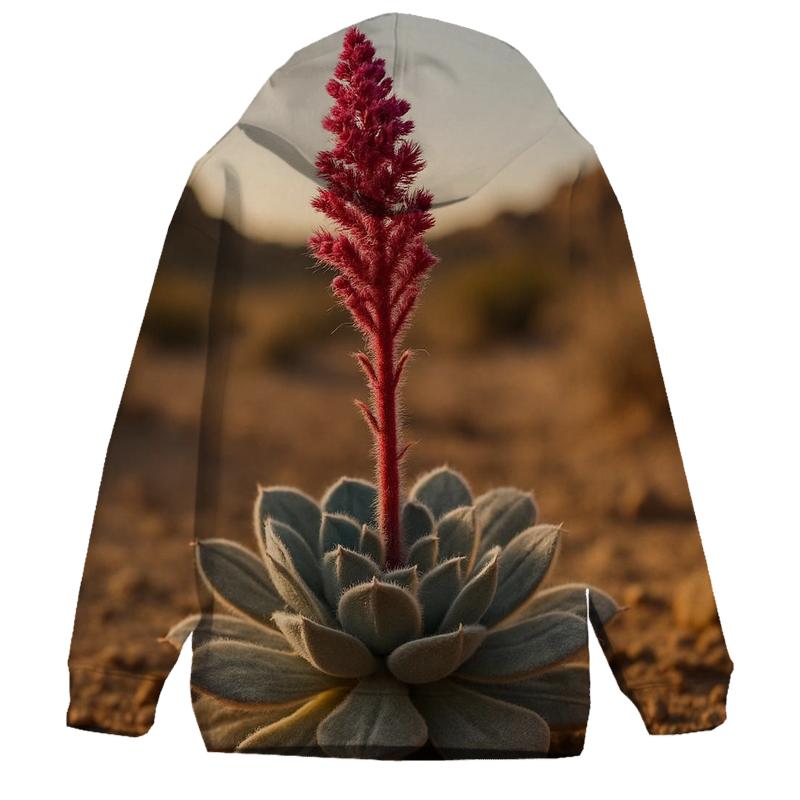 Desert Succulent Bloom At Golden Hour hoodie styles